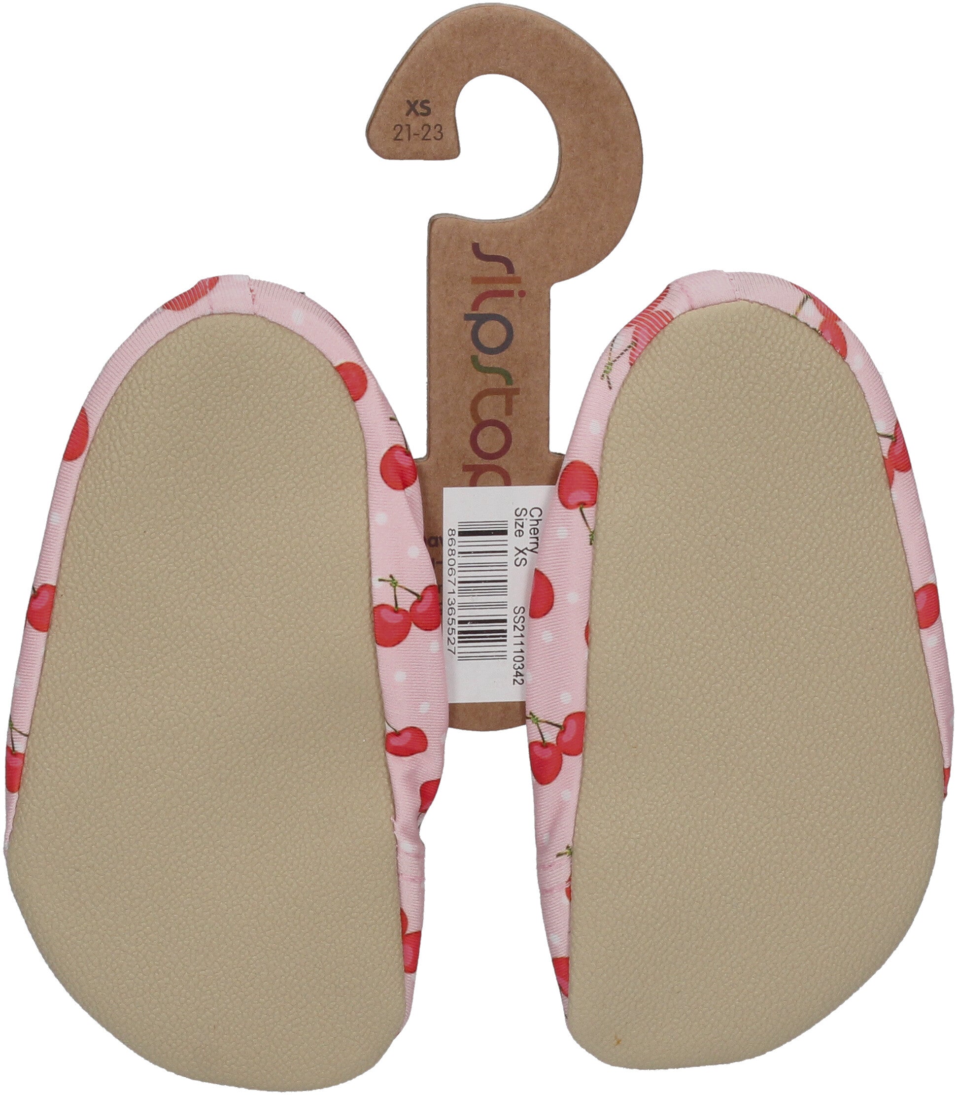 SLIPSTOP Kinder Hausschuhe Badeschuhe CHERRY Kirschen-1