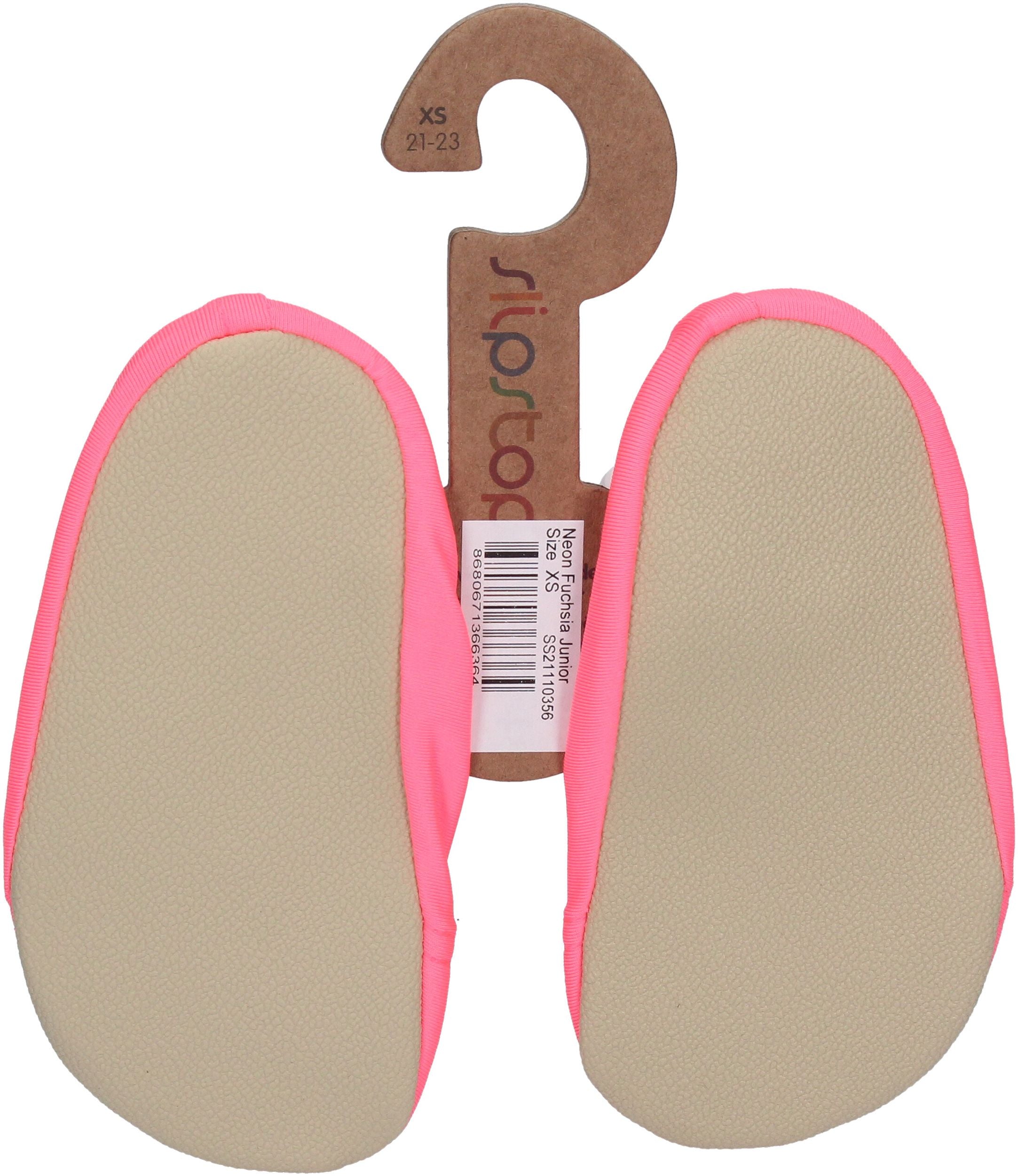 SLIPSTOP Kinder Hausschuhe Badeschuhe NEON FUCHSIA pink-1