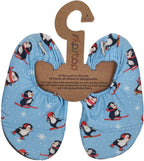 SLIPSTOP Kinder Hausschuhe Badeschuhe HILARIOUS hellblau-0