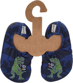 SLIPSTOP Kinder Hausschuhe Badeschuhe MIGHTY Dino Blau-0