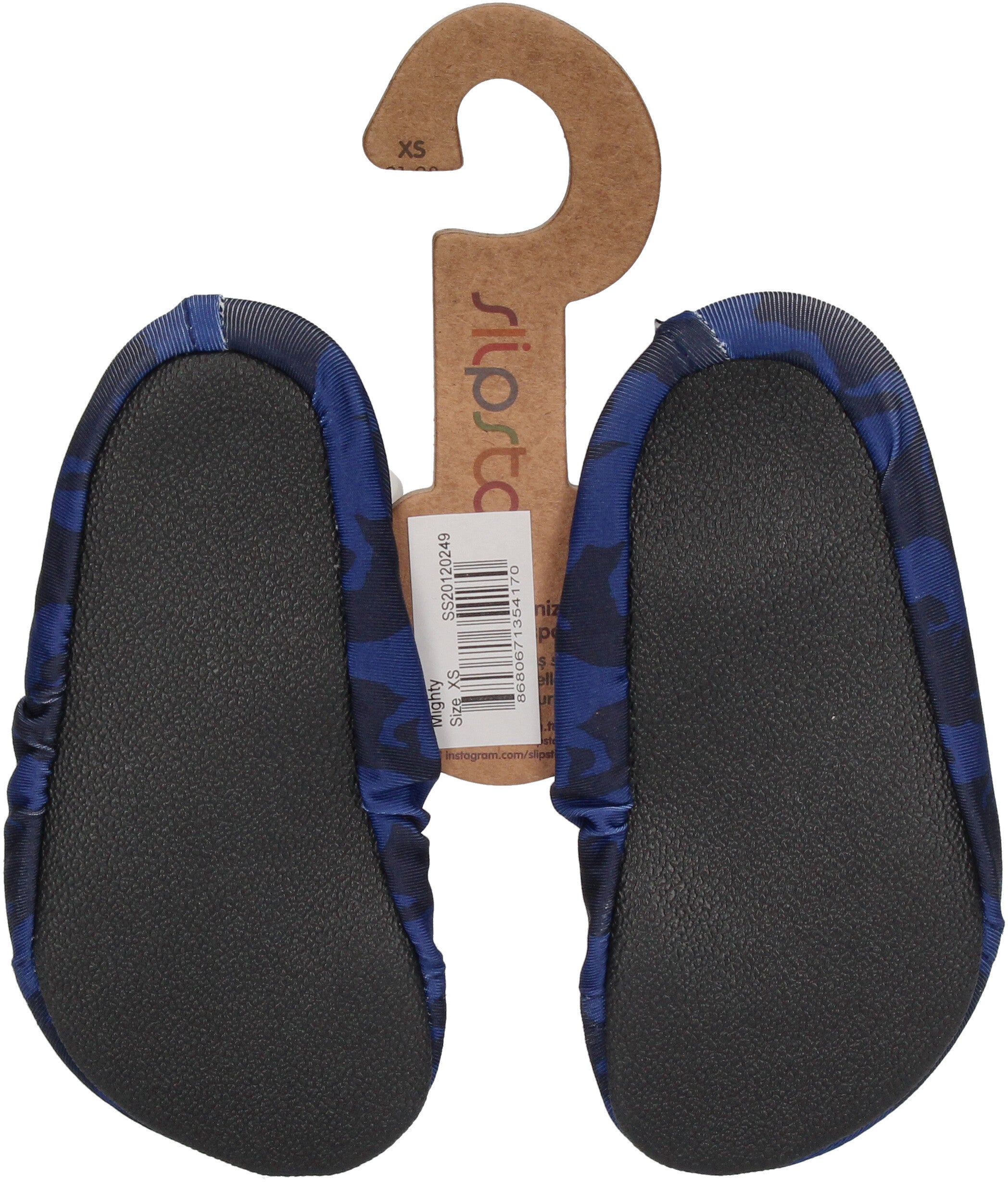 SLIPSTOP Kinder Hausschuhe Badeschuhe MIGHTY Dino Blau-1