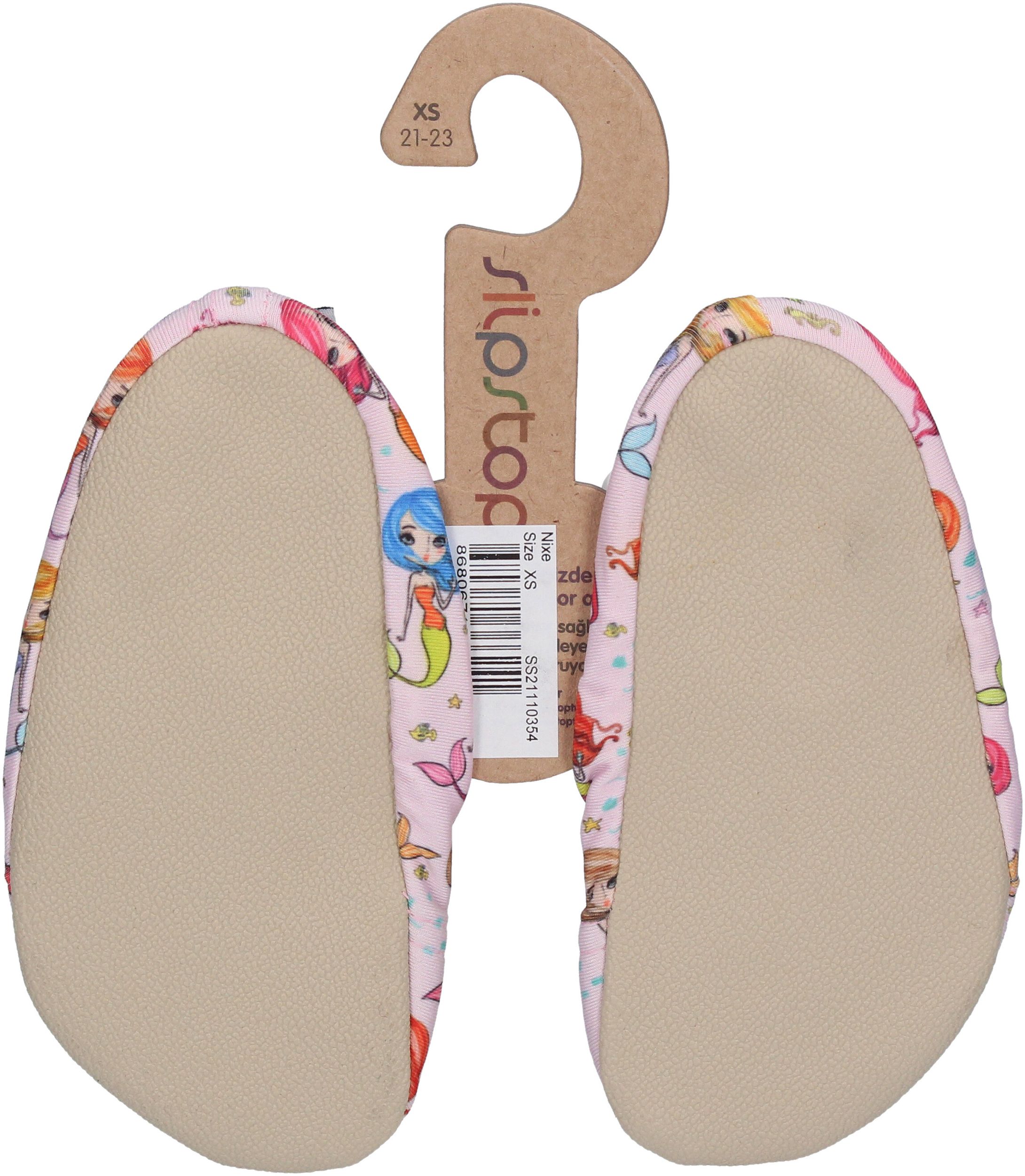 SLIPSTOP Kinder Hausschuhe Badeschuhe NIXE - rosa bunt-1