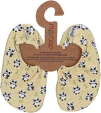 SLIPSTOP Kinder Hausschuhe Badeschuhe OLA YELLOW Panda -0