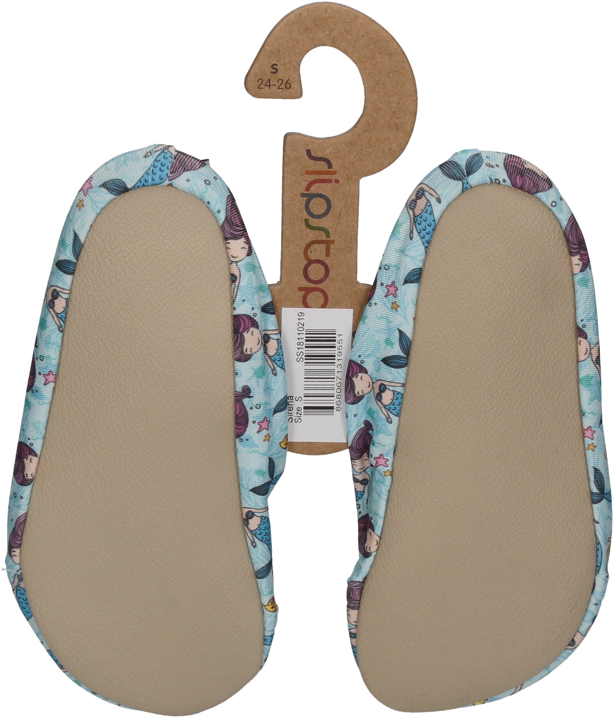 SLIPSTOP - Hausschuhe Badeschuhe SIRENA Nixen hellblau-1