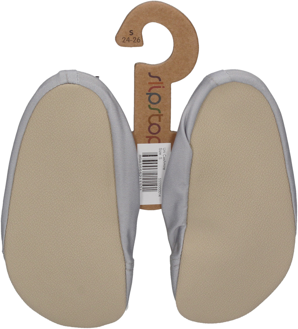SLIPSTOP Kinder Hausschuhe Badeschuhe CASHMERE - silber-1