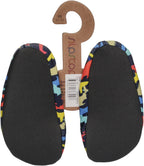 SLIPSTOP Hausschuhe Badeschuhe WILD Haie schwarz bunt-2