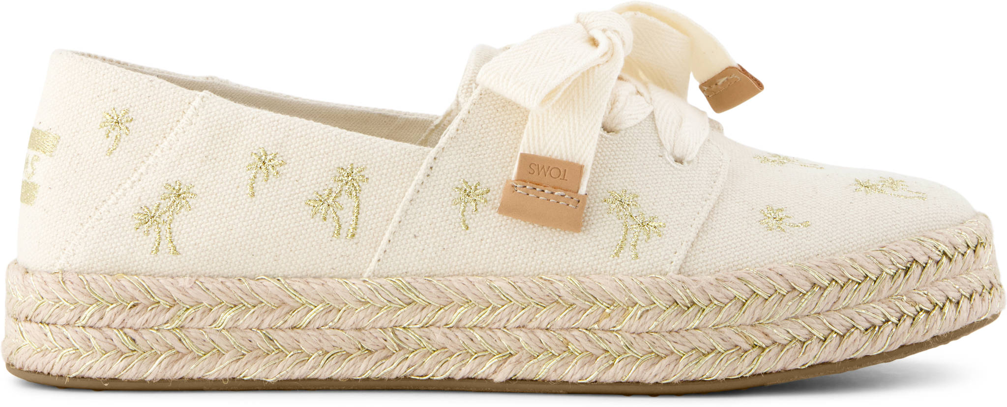 TOMS Damen Espadrilles CAROLINA LACE UP 10023585 metallic palm trees