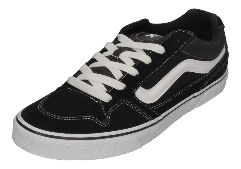 VANS in Übergrößen - CALDRONE Suede Mesh - black white-0