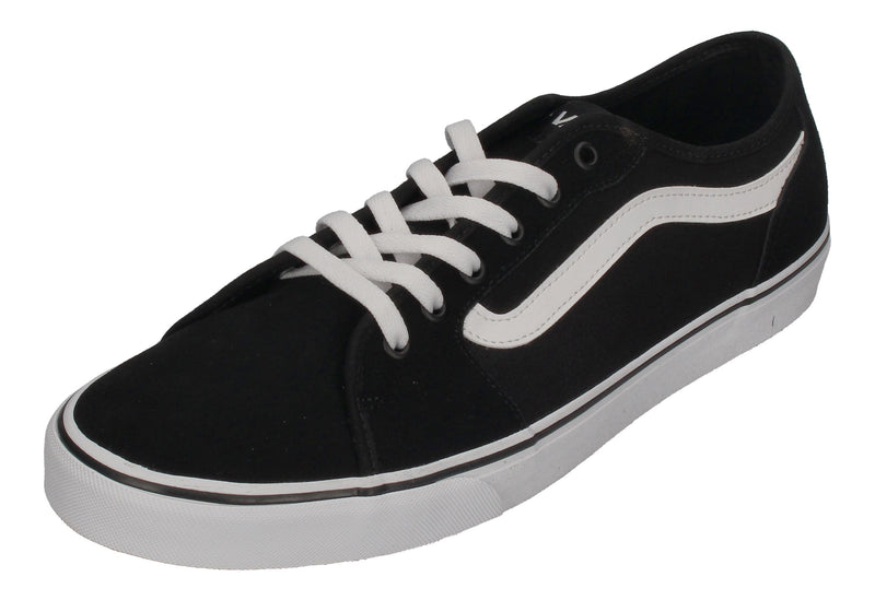 VANS in Übergrößen FILMORE DECON Suede Canvas black white-0