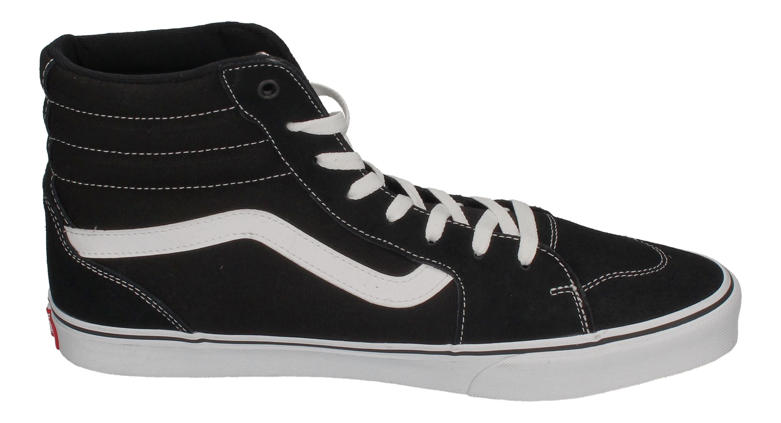 VANS Schuhe in Übergrößen FILMORE HI Suede/Canvas black white-3