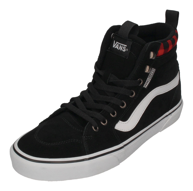 VANS in Übergrößen FILMORE HI VansGuard Suede - Black Red Plaid