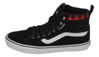 VANS in Übergrößen FILMORE HI VansGuard Suede - Black Red Plaid