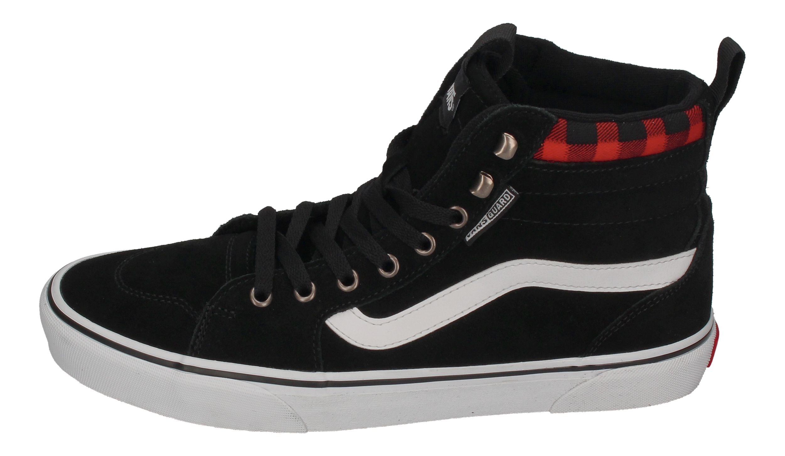 VANS in Übergrößen FILMORE HI VansGuard Suede - Black Red Plaid