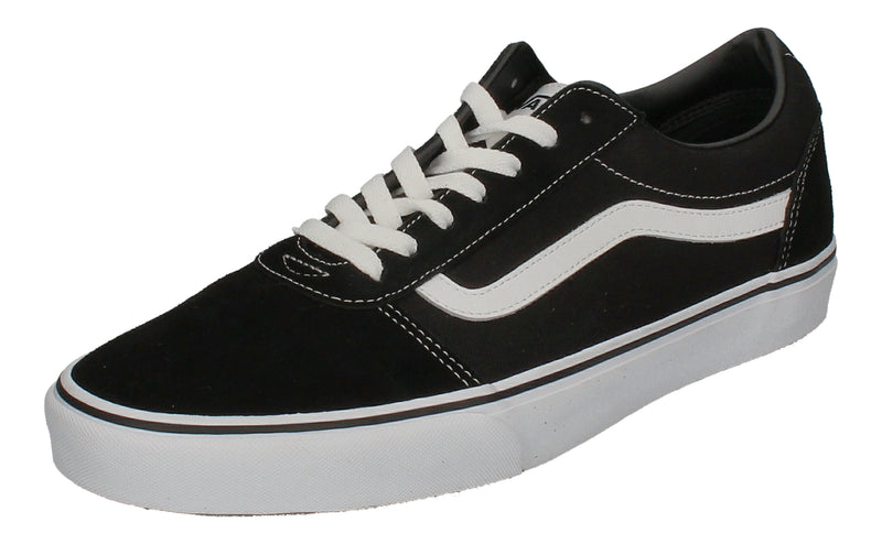 VANS in Übergrößen - WARD (Suede Canvas) black white-0