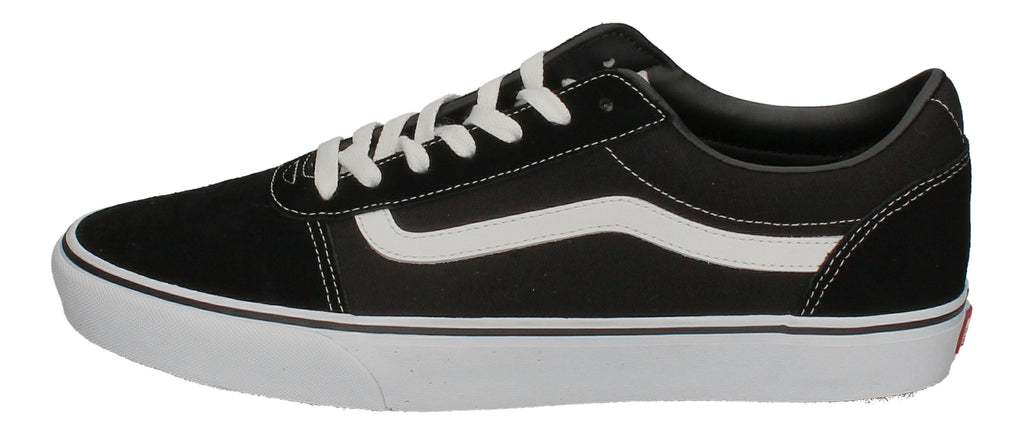 VANS in Übergrößen - WARD (Suede Canvas) black white-1