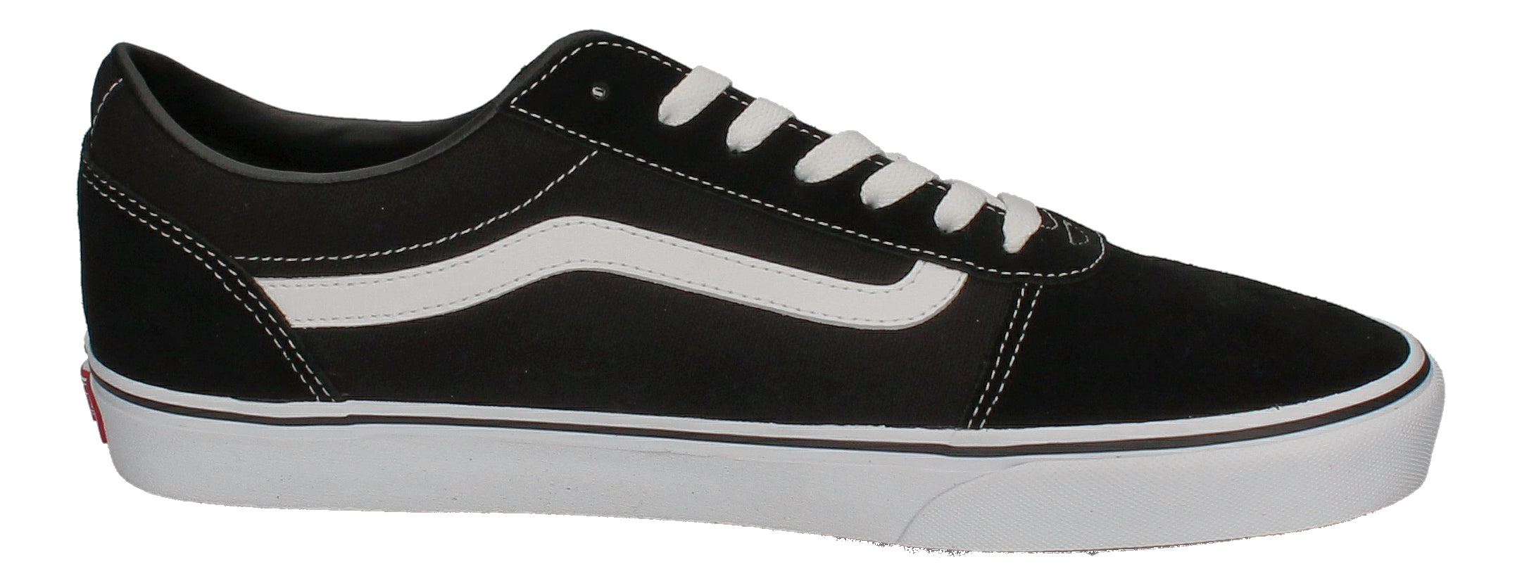 VANS in Übergrößen - WARD (Suede Canvas) black white-3