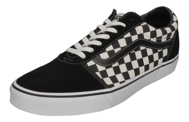VANS in Übergrößen - WARD (Checkered) black white-0