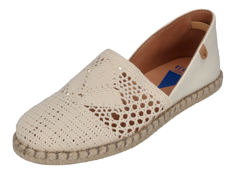 VERBENAS Damen Espadrilles CARMEN CROCHET LINO - crudo-0