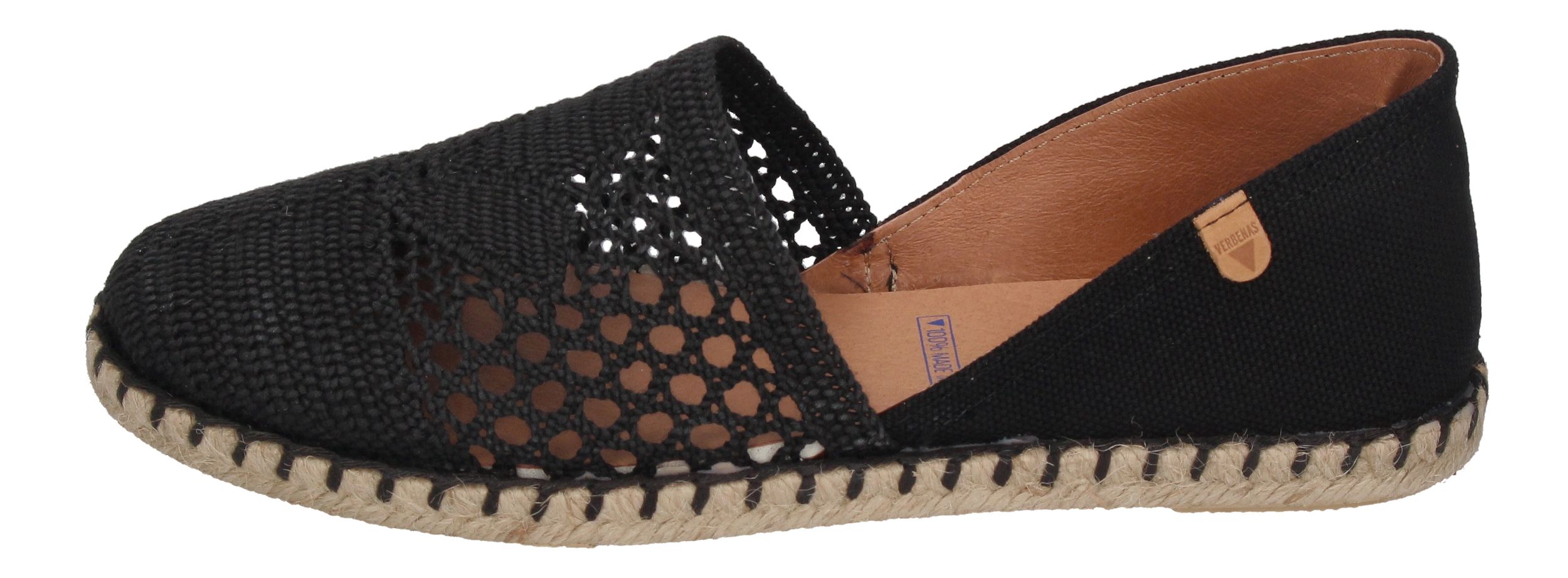 VERBENAS Damen Espadrilles CARMEN CROCHET LINO - negro-1