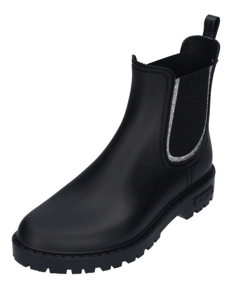 VERBENAS Gummistiefel - GAUDI MATE GLITTER - negro plata-0