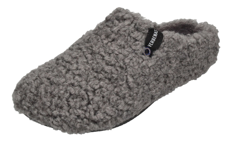 VERBENAS Damen Hausschuhe - YORK CURLY - antracita