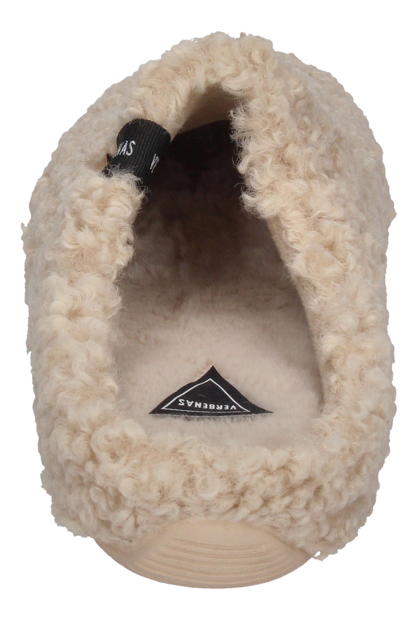 VERBENAS Damen Hausschuhe - YORK CURLY - beige