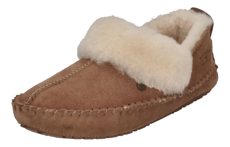 WARMBAT Damenschuhe Hausschuhe BARRINE SUEDE - cognac-0