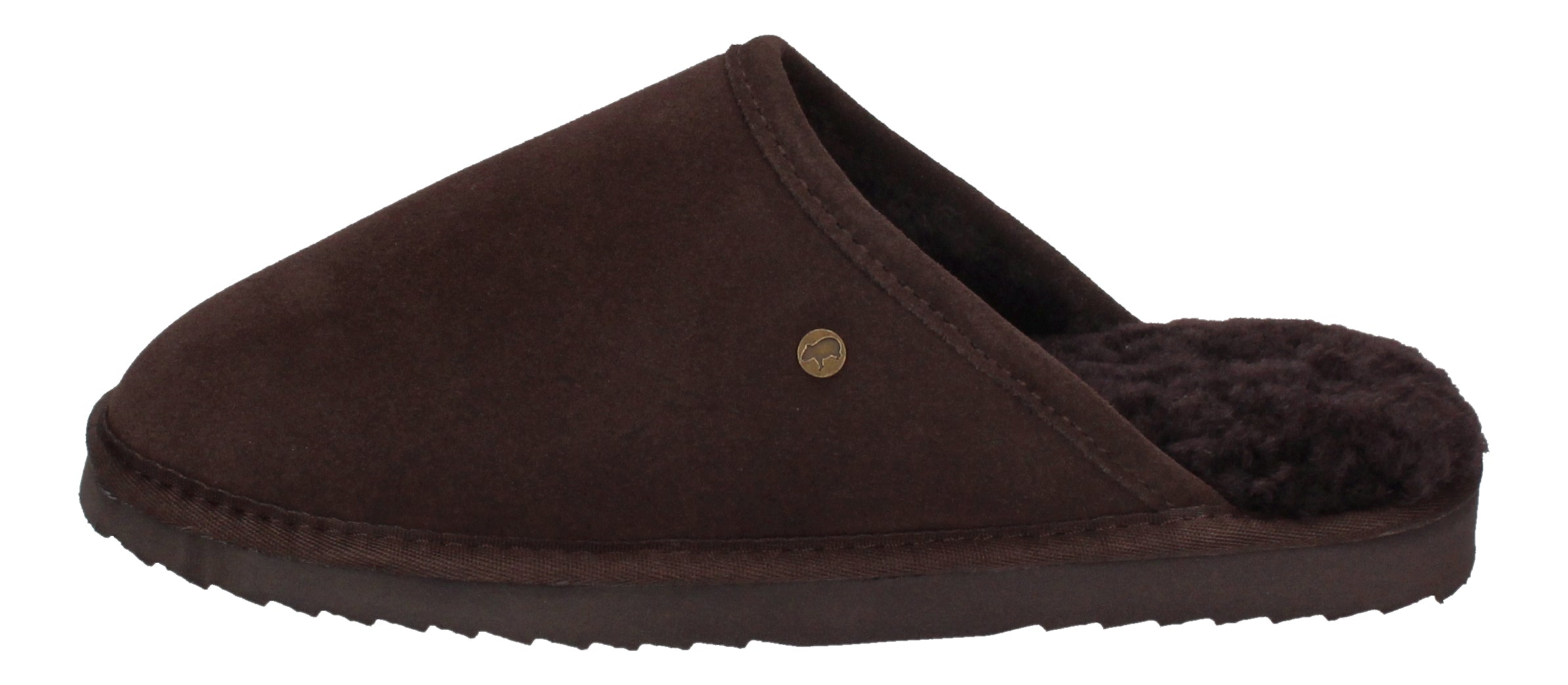 WARMBAT Herrenschuhe Hausschuhe CLASSIC SUEDE - choco-1