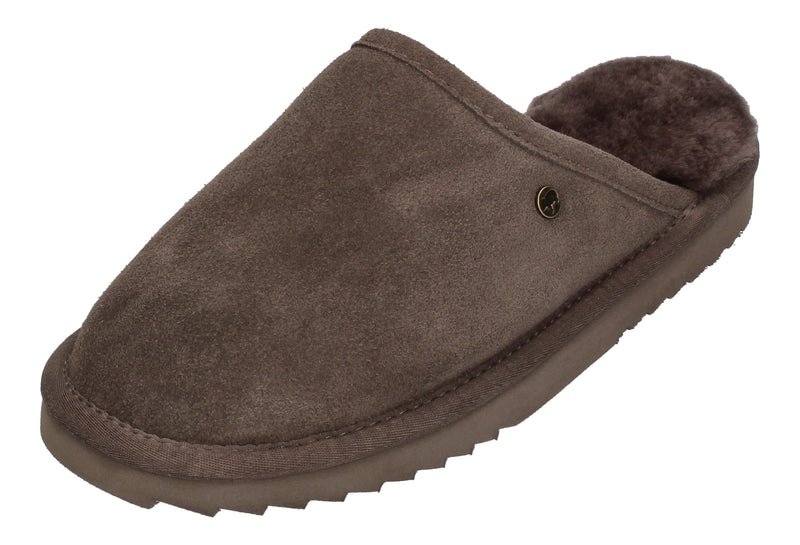 WARMBAT Herrenschuhe Hausschuhe CLASSIC SUEDE - pebble-0