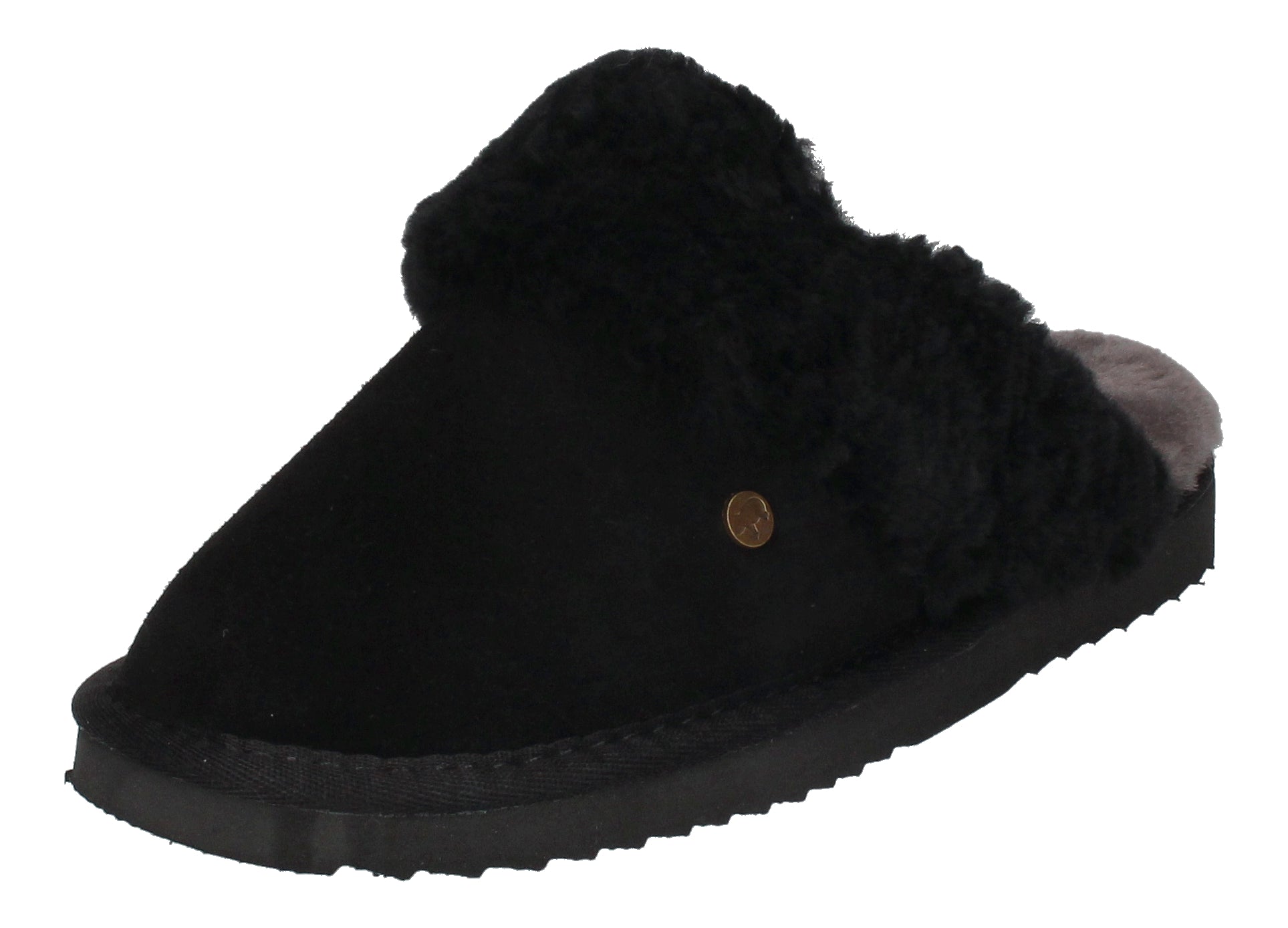WARMBAT Damenschuhe Hausschuhe FLURRY SUEDE - black-0