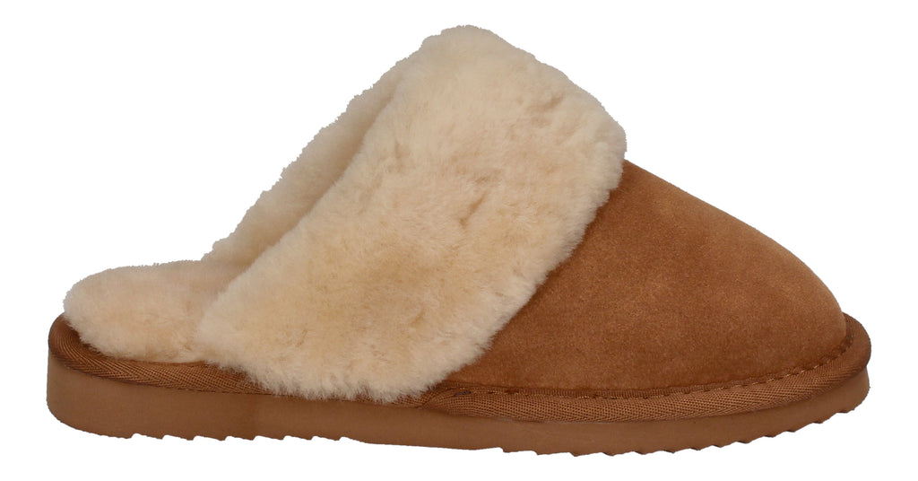 WARMBAT Damenschuhe Hausschuhe FLURRY SUEDE - cognac-3