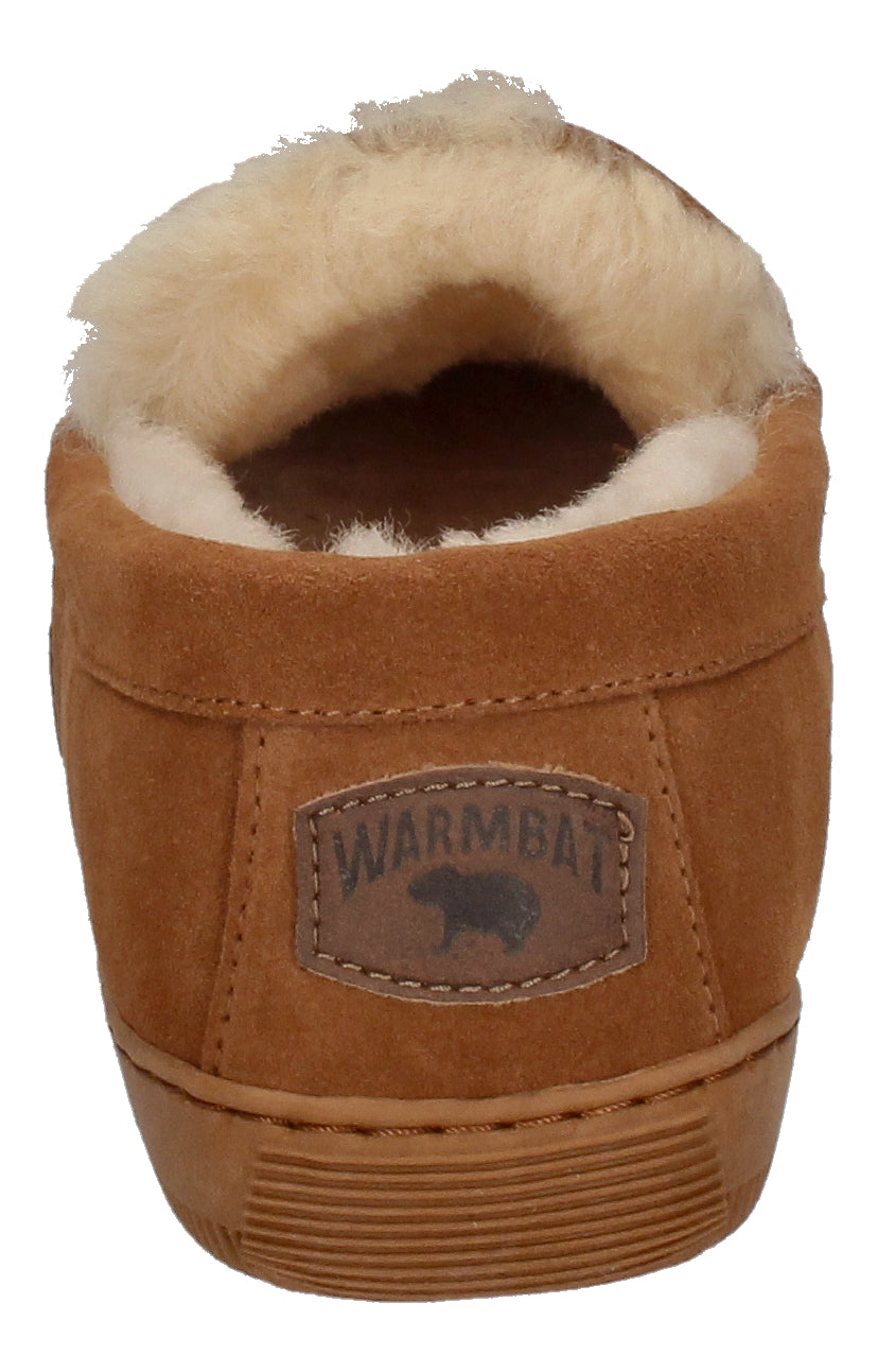 WARMBAT Herrenschuhe Hausschuhe GRIZZLY SUEDE - cognac-4