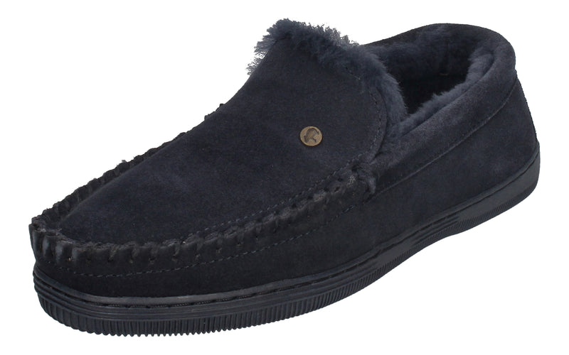 WARMBAT Herrenschuhe Hausschuhe GRIZZLY SUEDE - navy-0