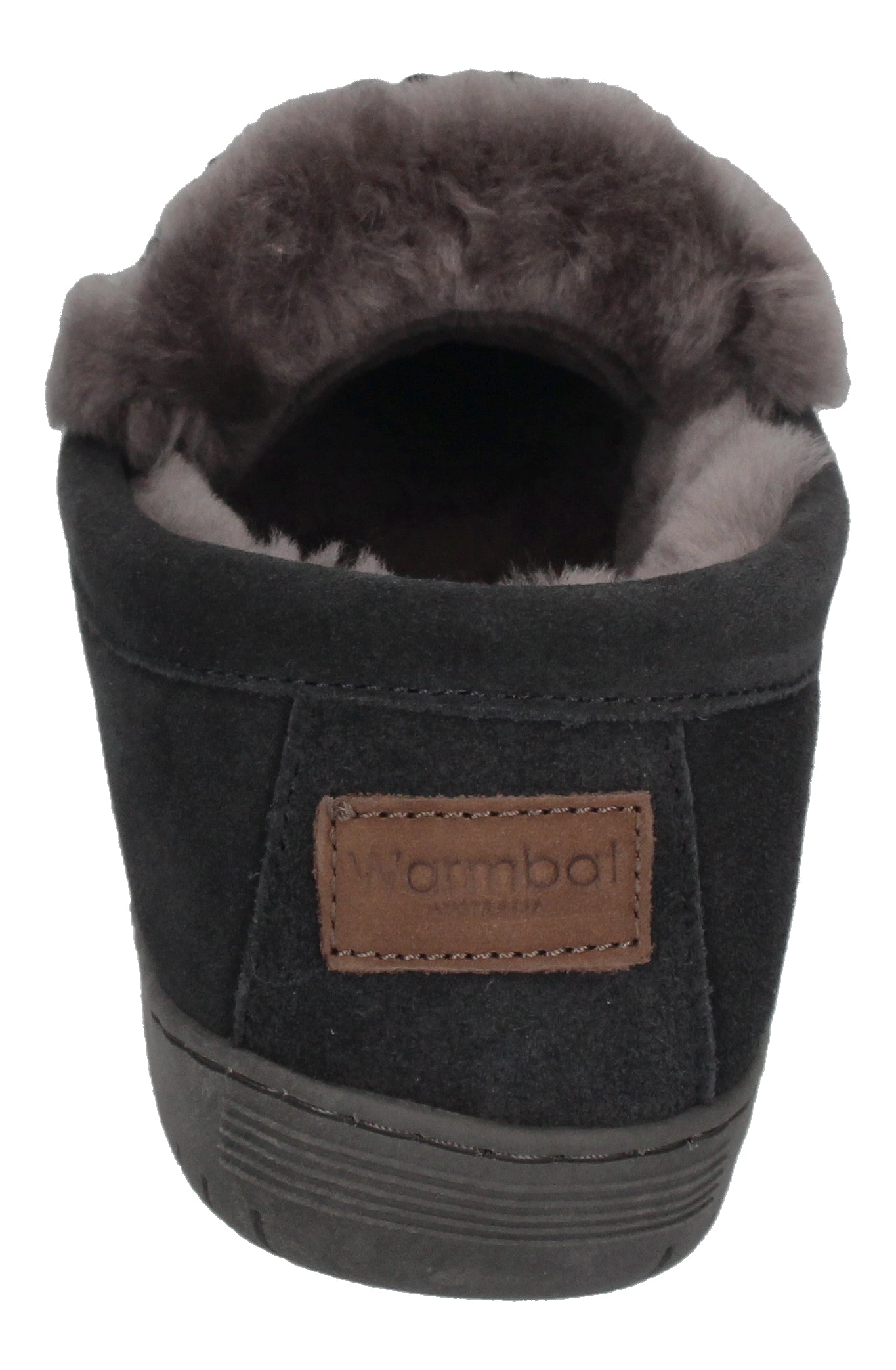 WARMBAT Herrenschuhe Hausschuhe GRIZZLY SUEDE - charcoal