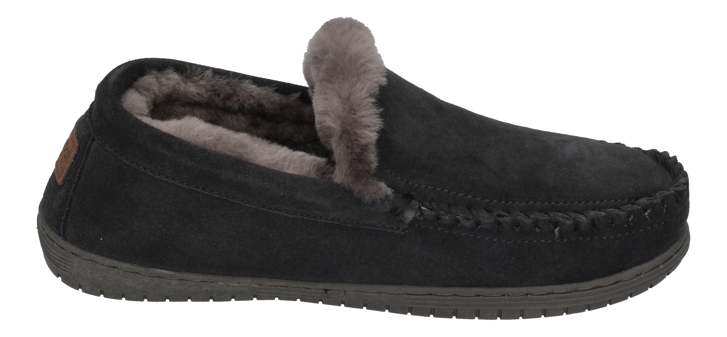 WARMBAT Herrenschuhe Hausschuhe GRIZZLY SUEDE - charcoal