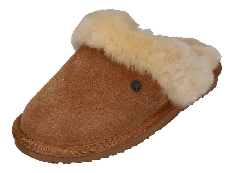WARMBAT Kinderschuhe Hausschuhe FLURRY SUEDE - cognac-0
