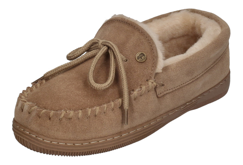 WARMBAT Damenschuhe Hausschuhe KOALA SUEDE - camel-0