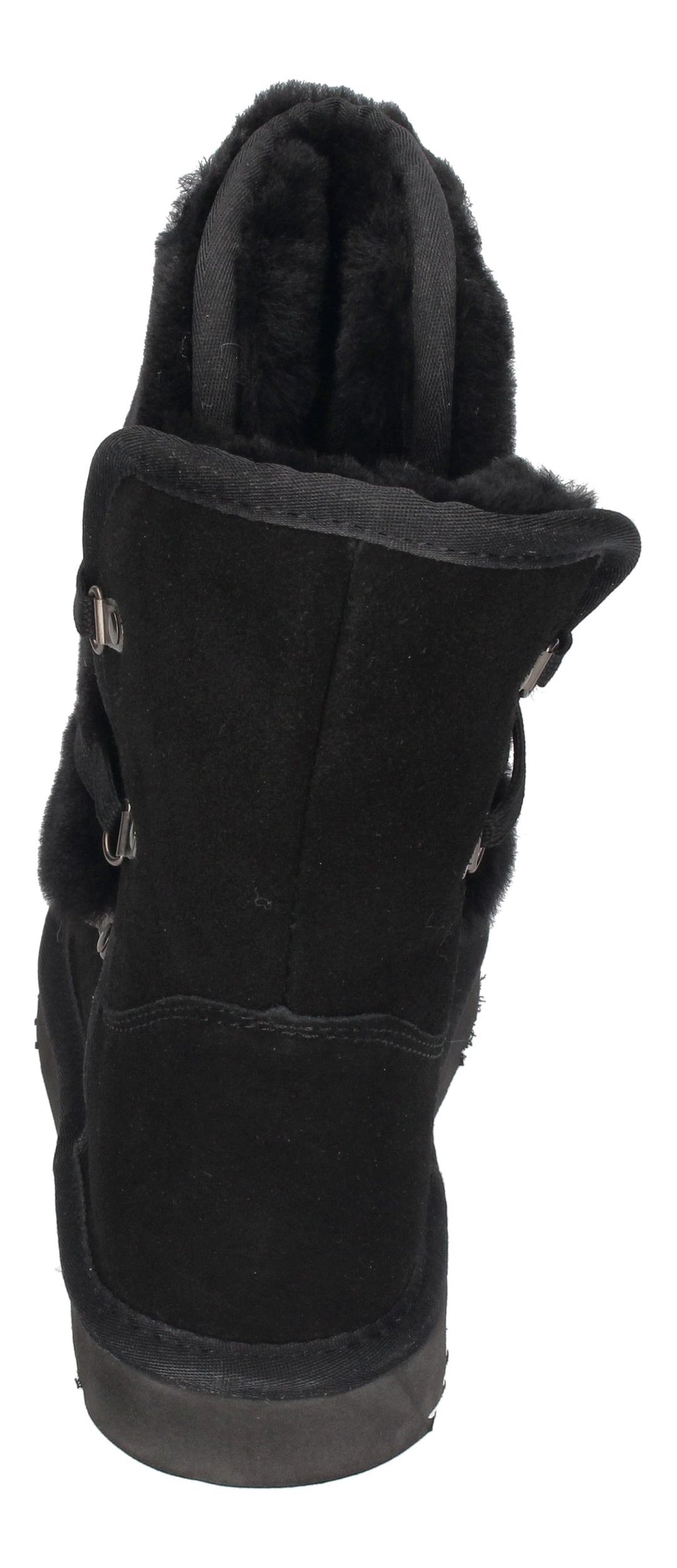 WARMBAT Damenschuhe Schaffell Booties MOONBI SUEDE - black