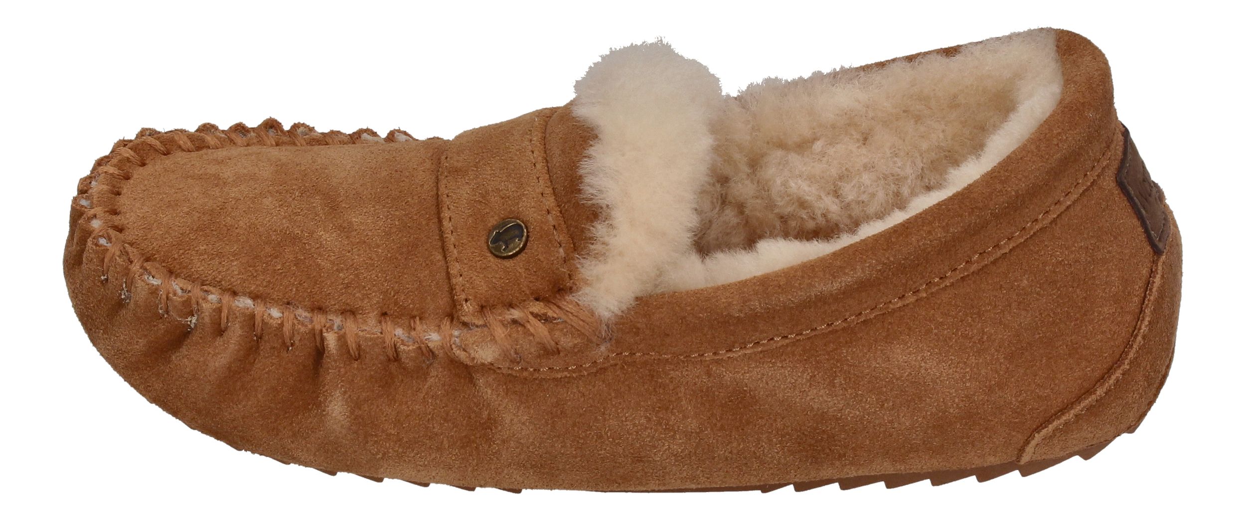 WARMBAT Damenschuhe Hausschuhe NOWRA SUEDE - cognac