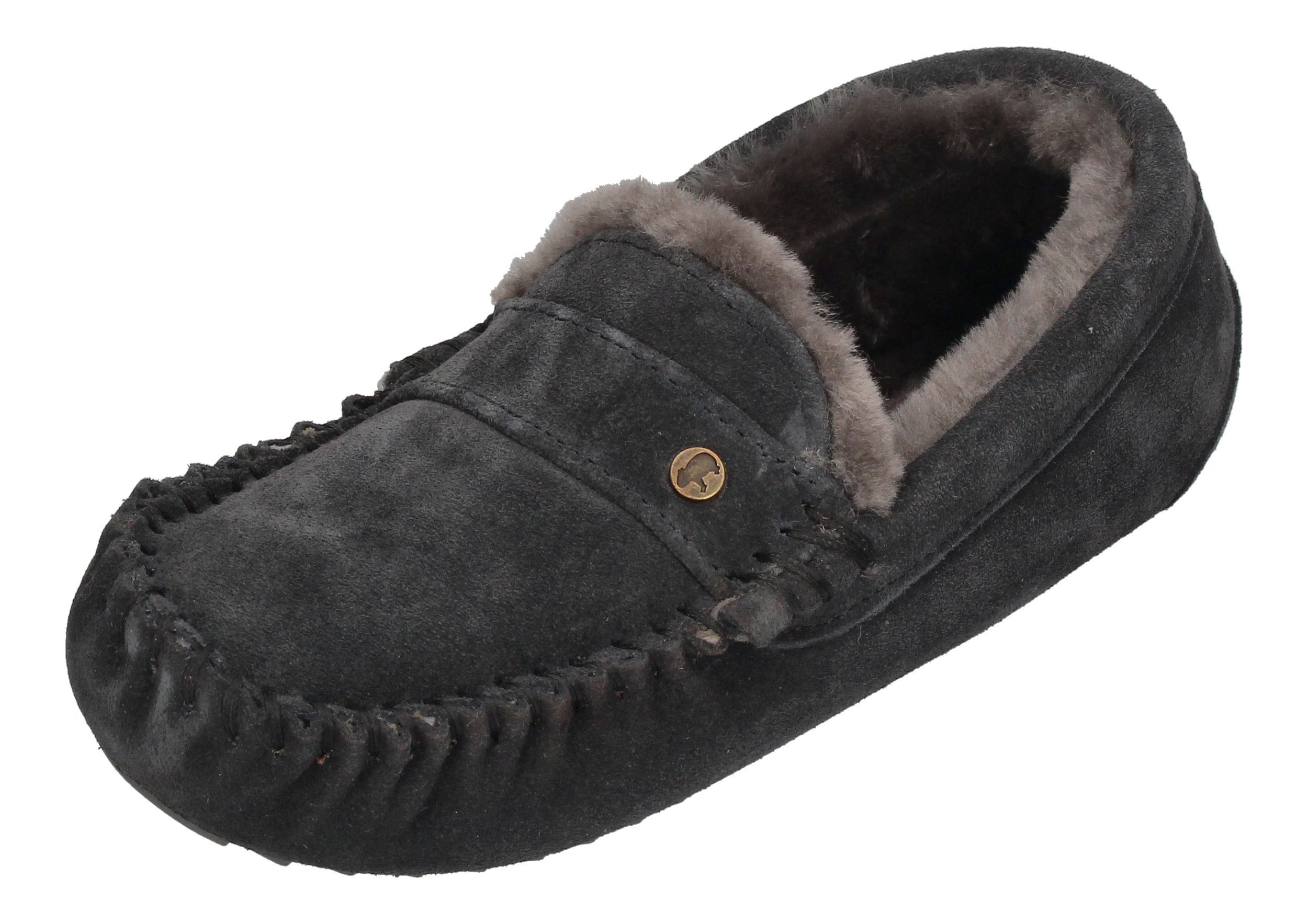 WARMBAT Damenschuhe Hausschuhe NOWRA SUEDE - charcoal