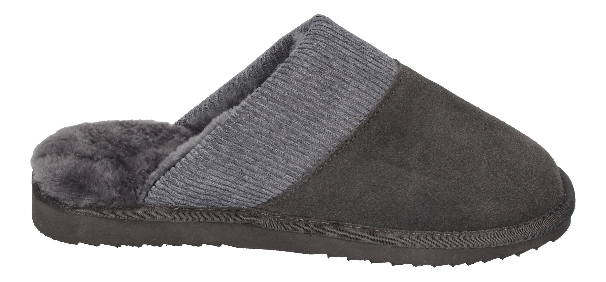 WARMBAT Herren Lammfell Hausschuhe - PERTH - dark grey-3
