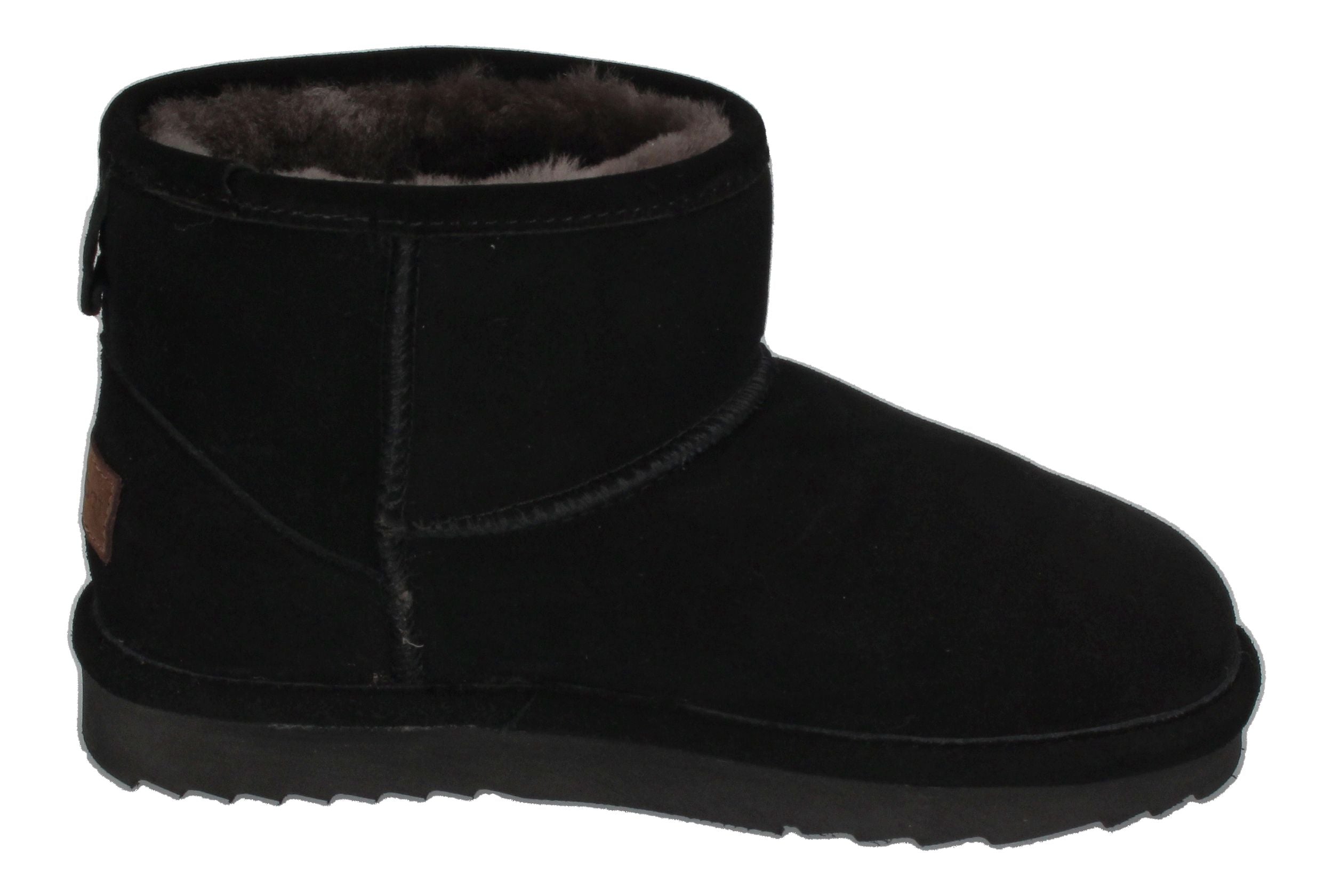 WARMBAT Damenschuhe Schaffell Booties WALLABY - black-3