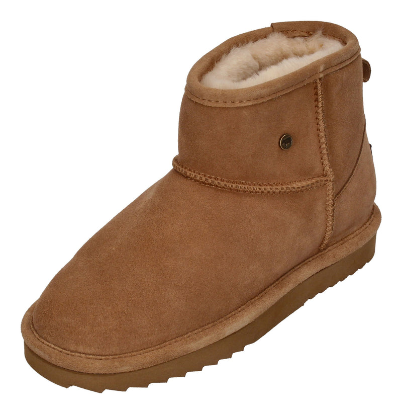 WARMBAT Damenschuhe Schaffell Booties WALLABY - camel-0