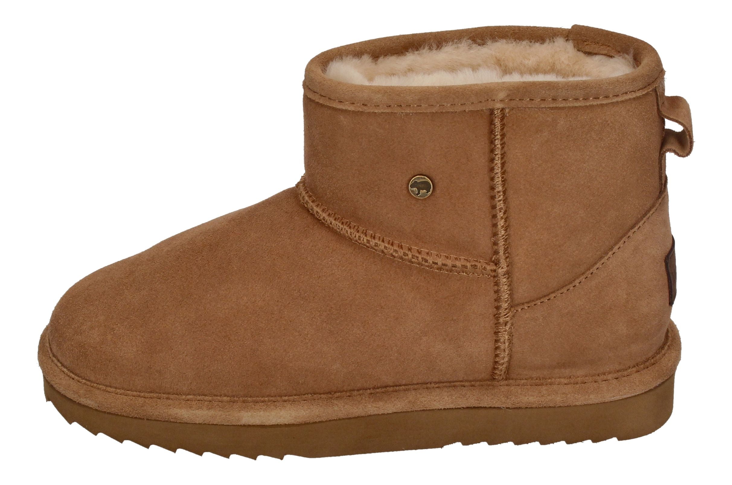 WARMBAT Damenschuhe Schaffell Booties WALLABY - camel-1