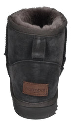 WARMBAT Damenschuhe Schaffell Booties WALLABY - charcoal
