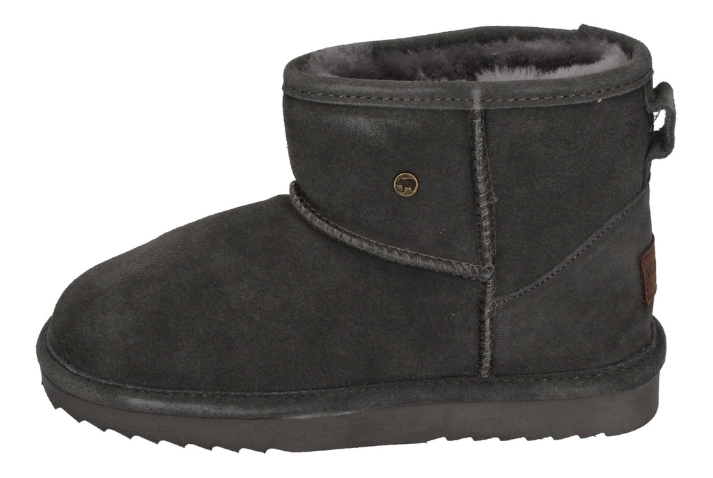 WARMBAT Damenschuhe Schaffell Booties WALLABY - dk grey-1