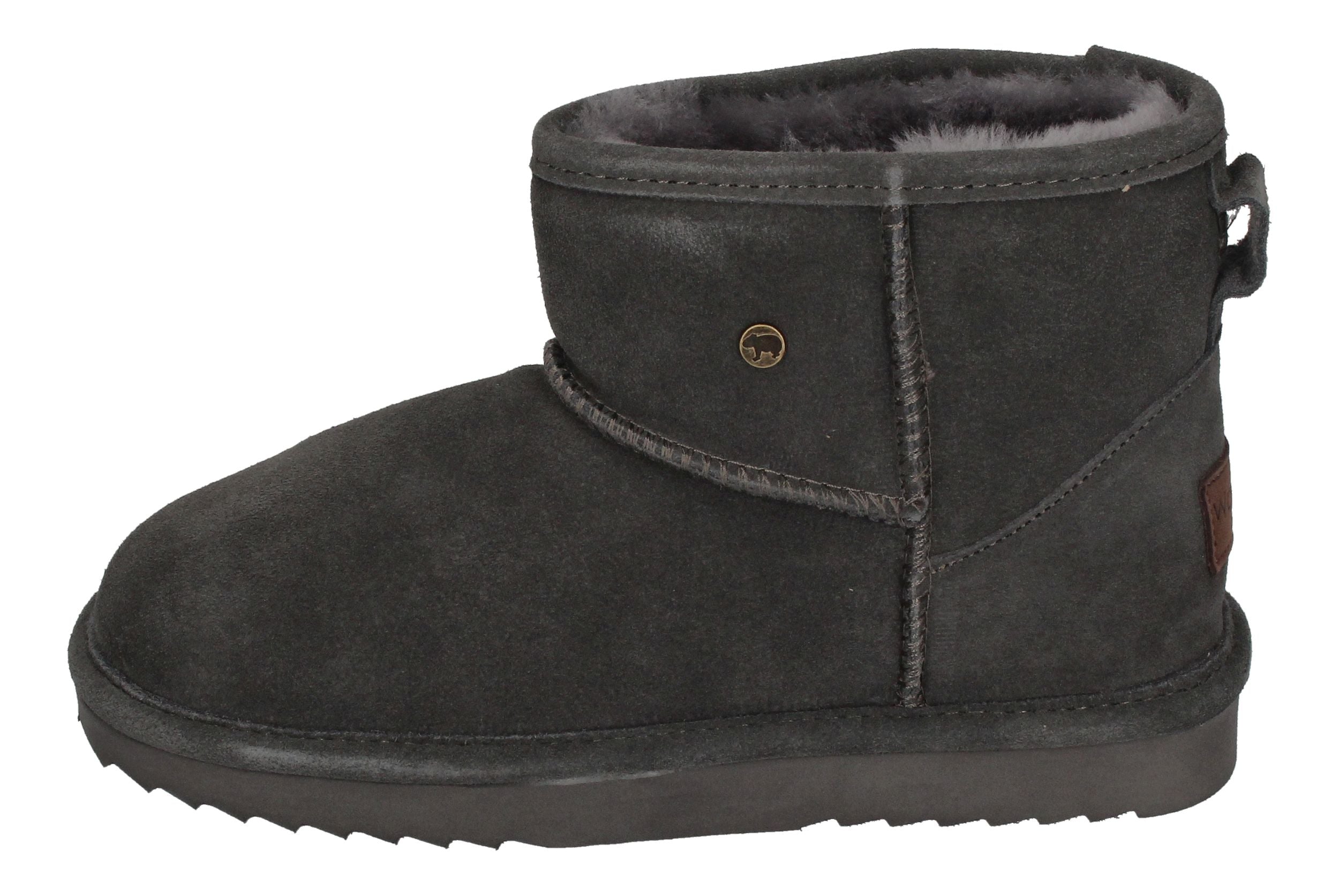 WARMBAT Damenschuhe Schaffell Booties WALLABY - dk grey-1