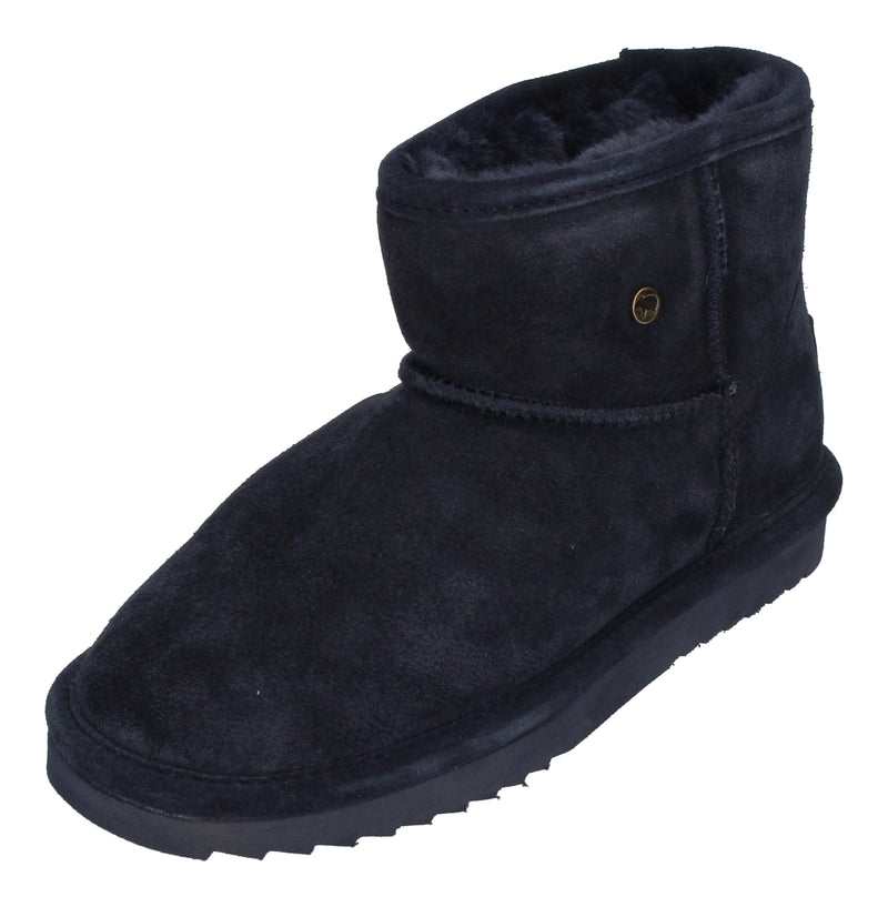 WARMBAT Damenschuhe Schaffell Booties WALLABY - dk navy-0